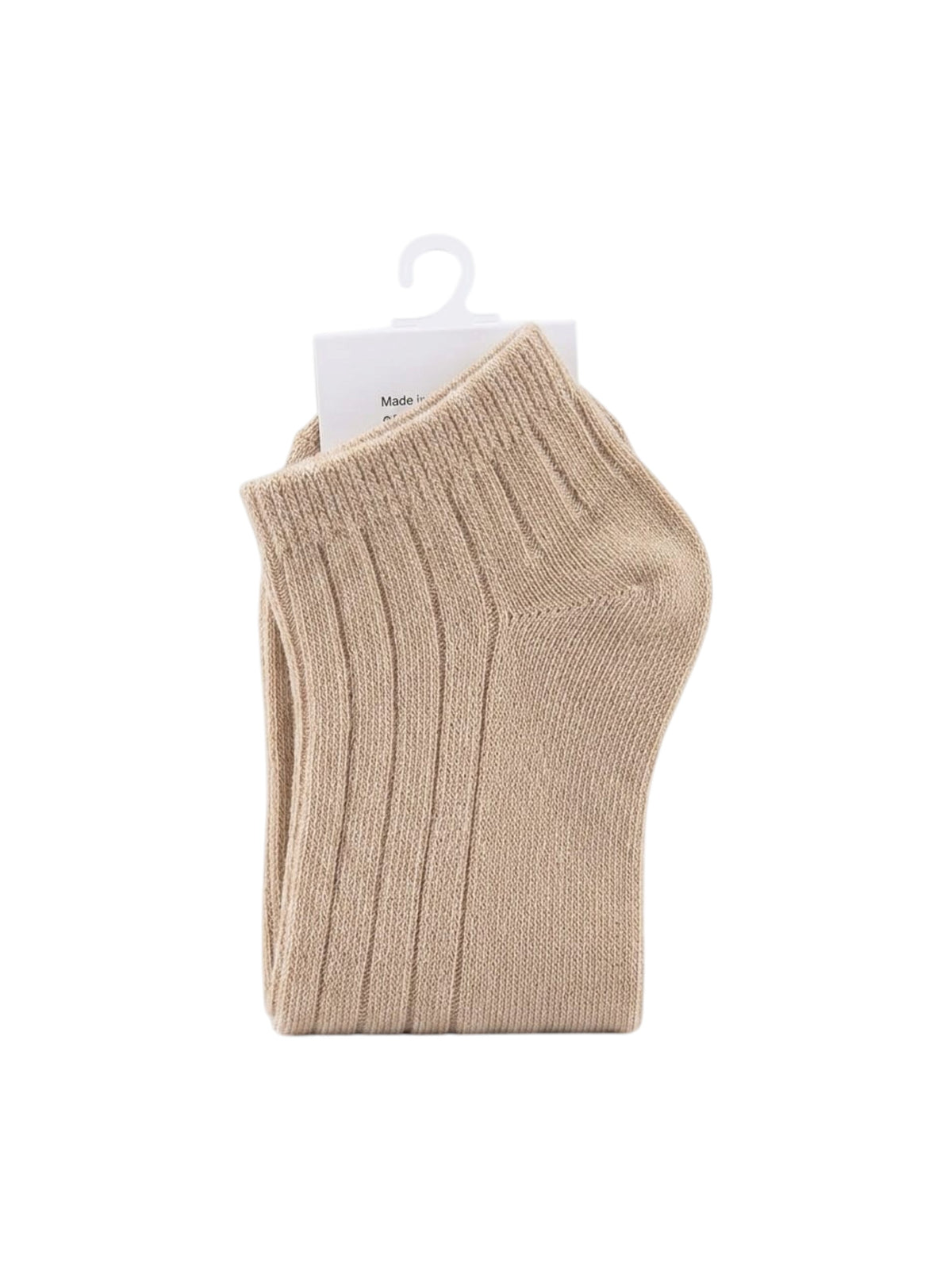Image for Kids Boys 1 Pair Ribbed Ankle Socks,Light Brown