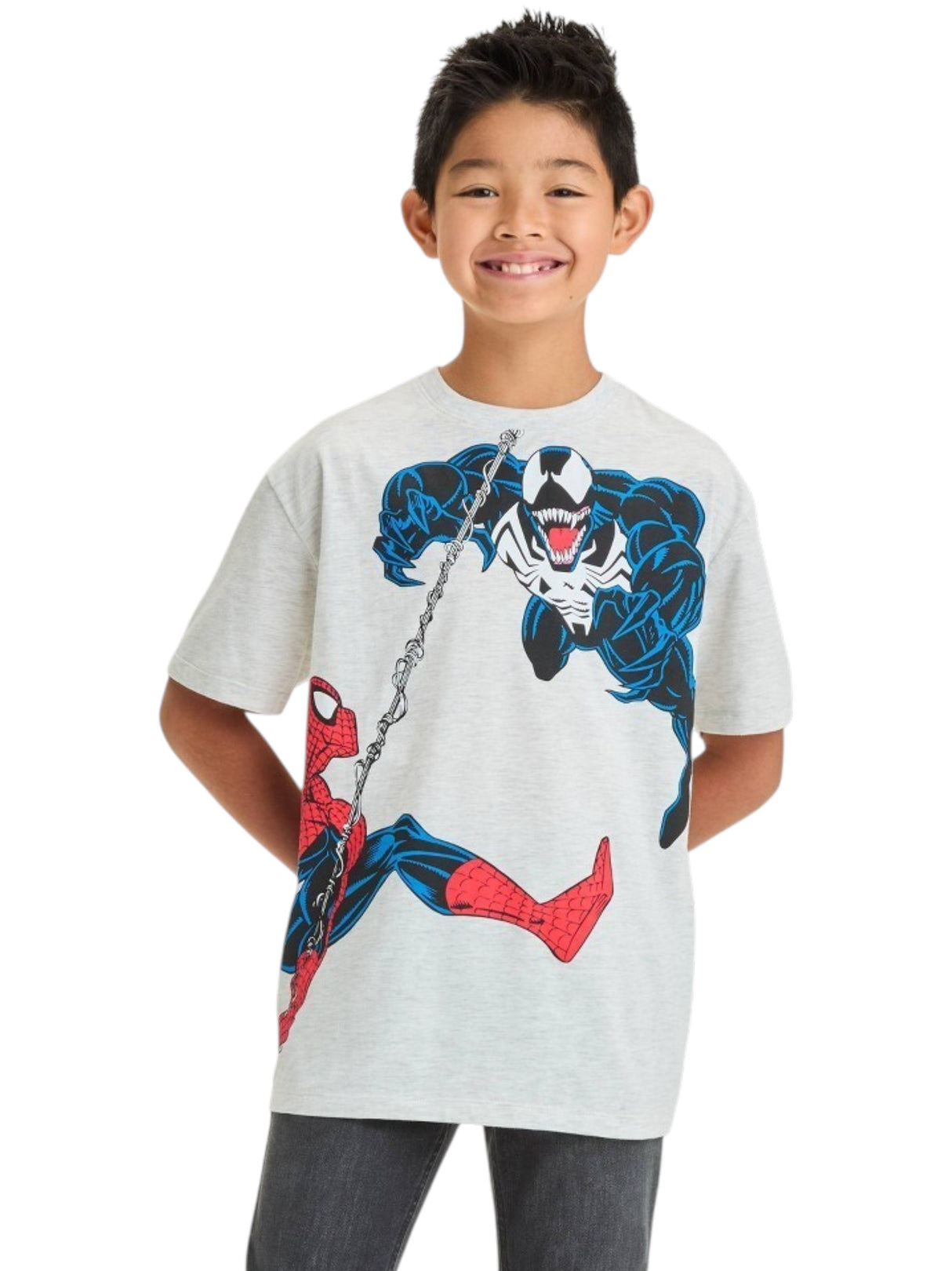 Image for Kids Boy's Printed Top,Light Grey