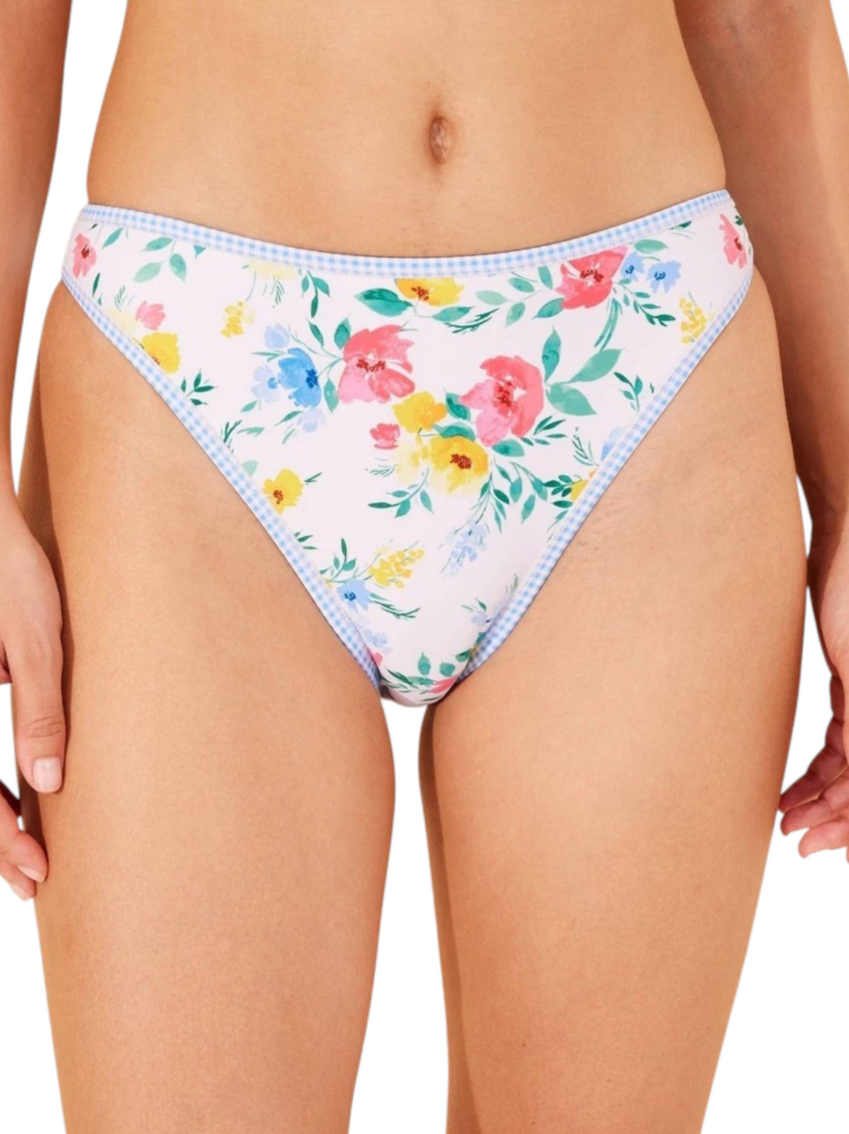 Image for Women's Printed Bikini Bottom,White
