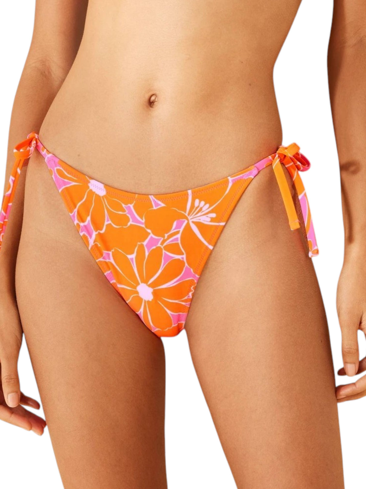 Image for Women's Printed Bikini Bottom,Orange