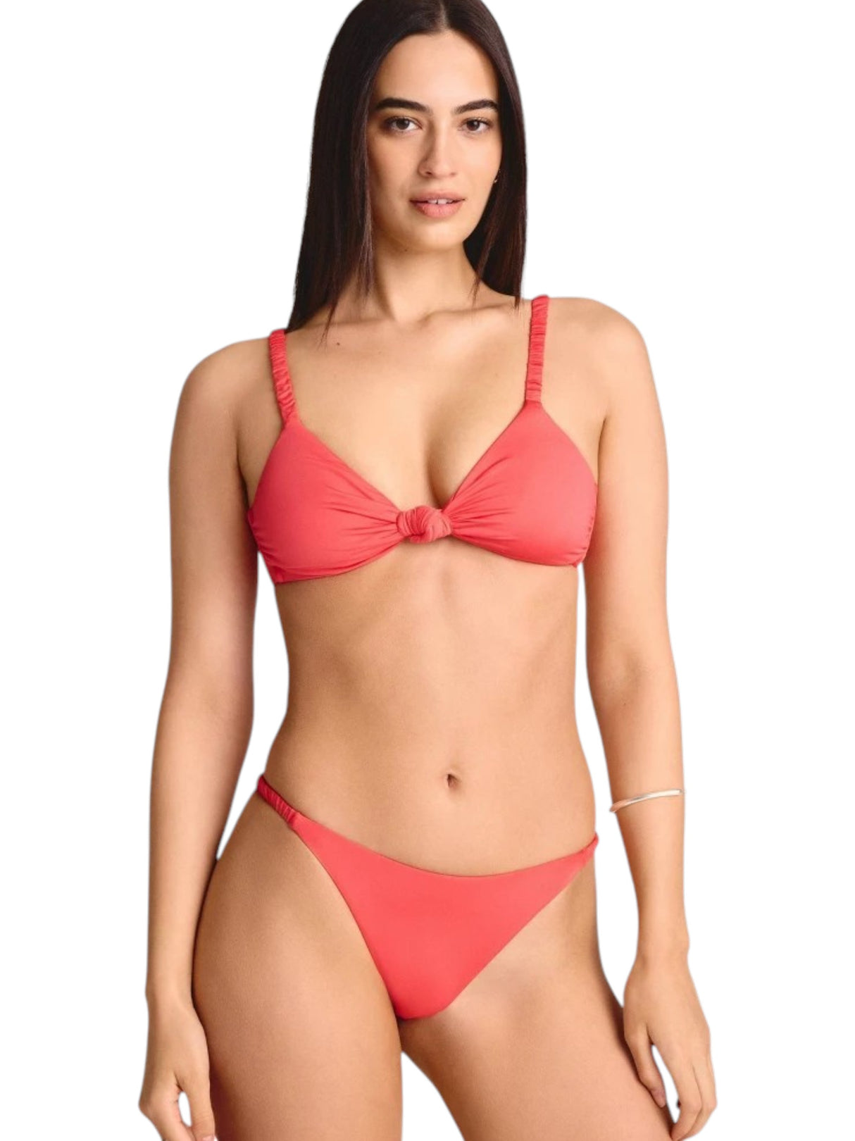 Image for Women's Plain Bikini Top,Pink Coral
