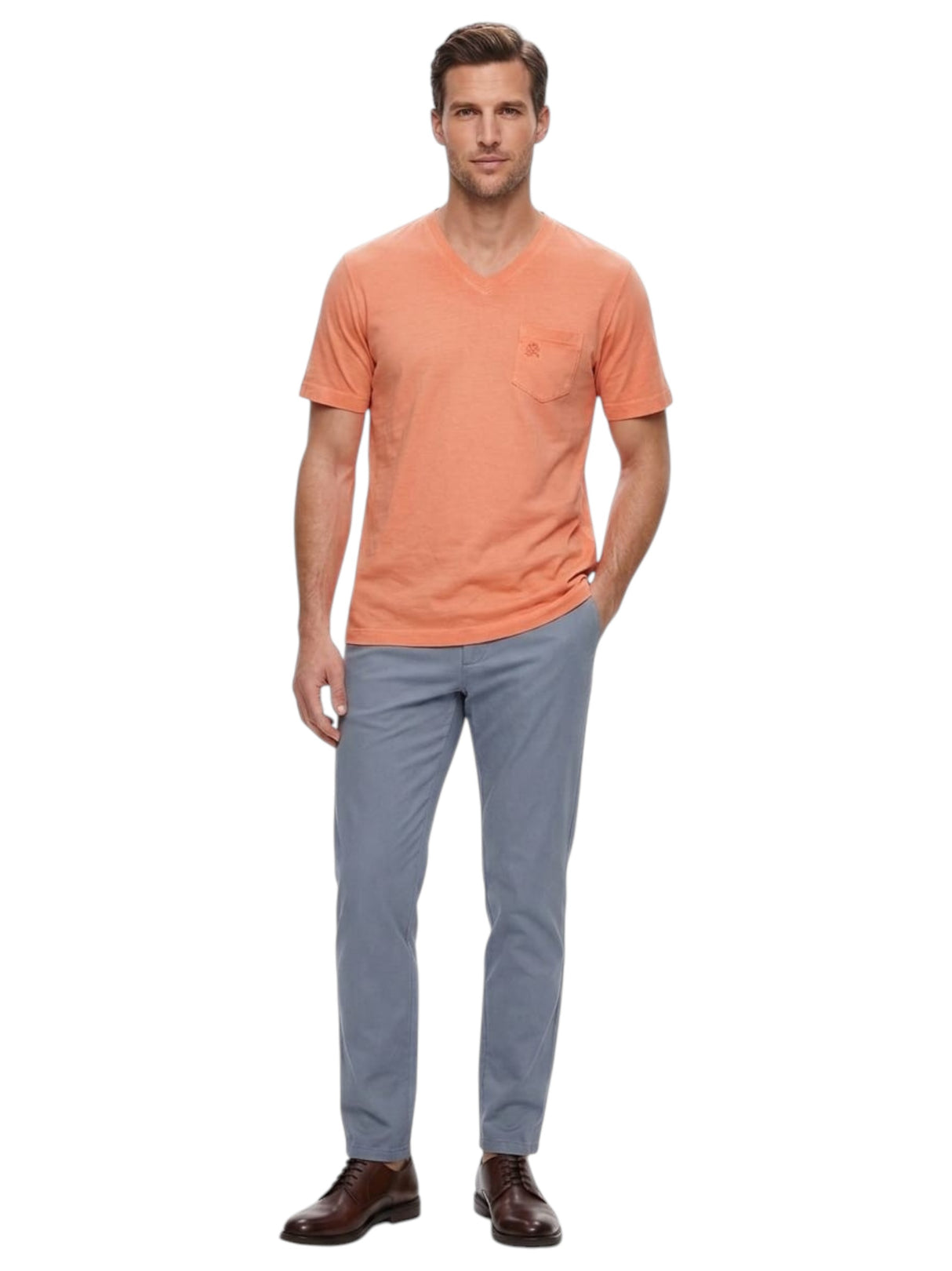 Image for Men's Plain Top,Dark Coral