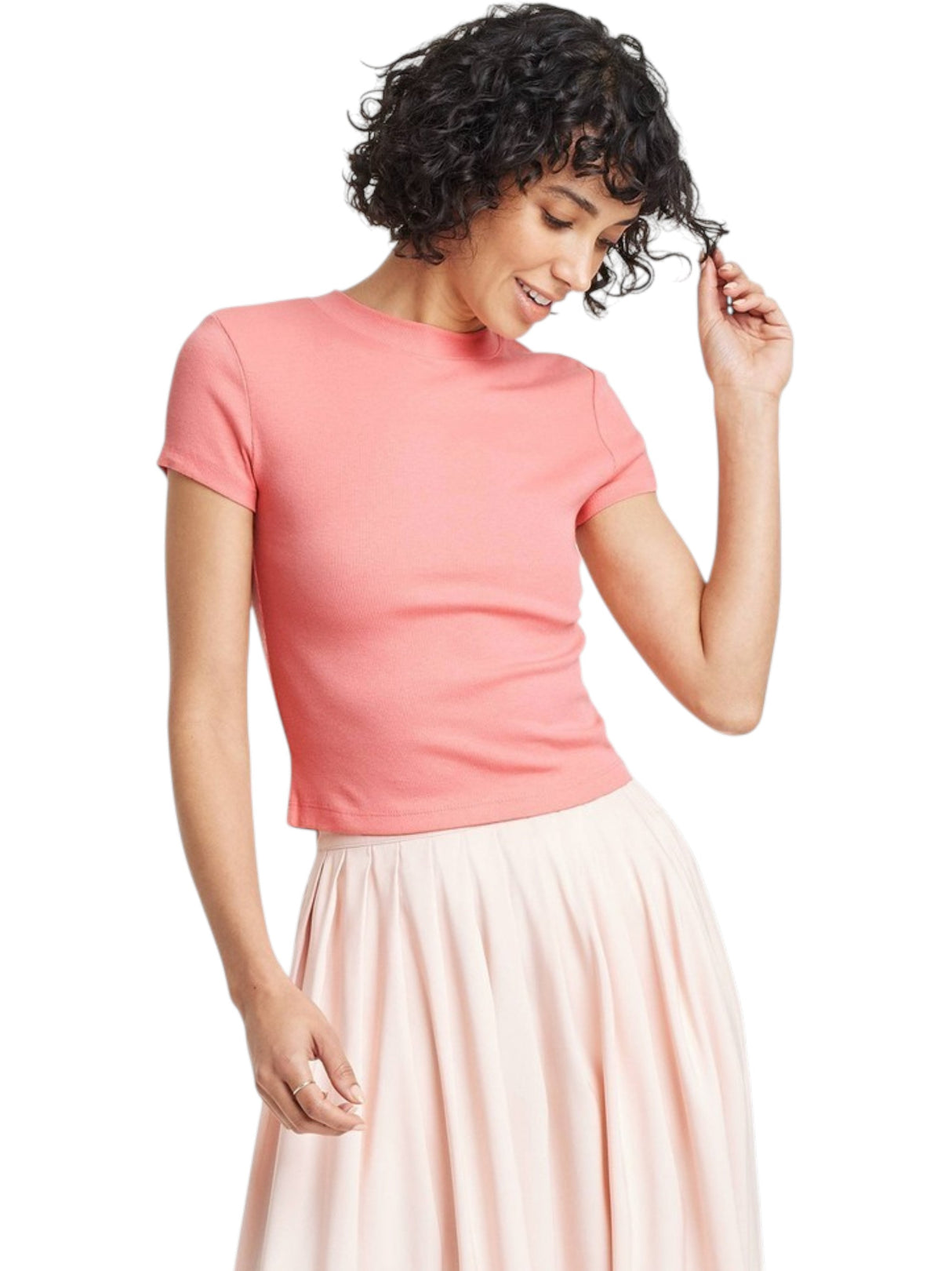 Image for Women's Ribbed Top,Pink