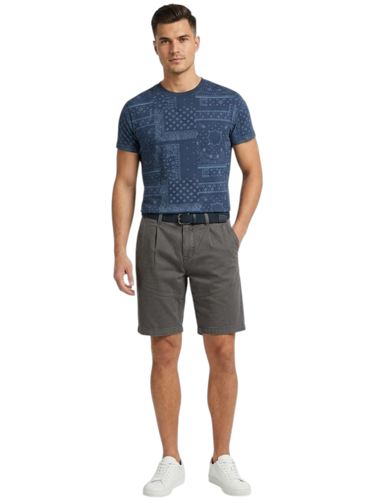 Image for Men's Plain Solid Short,Grey