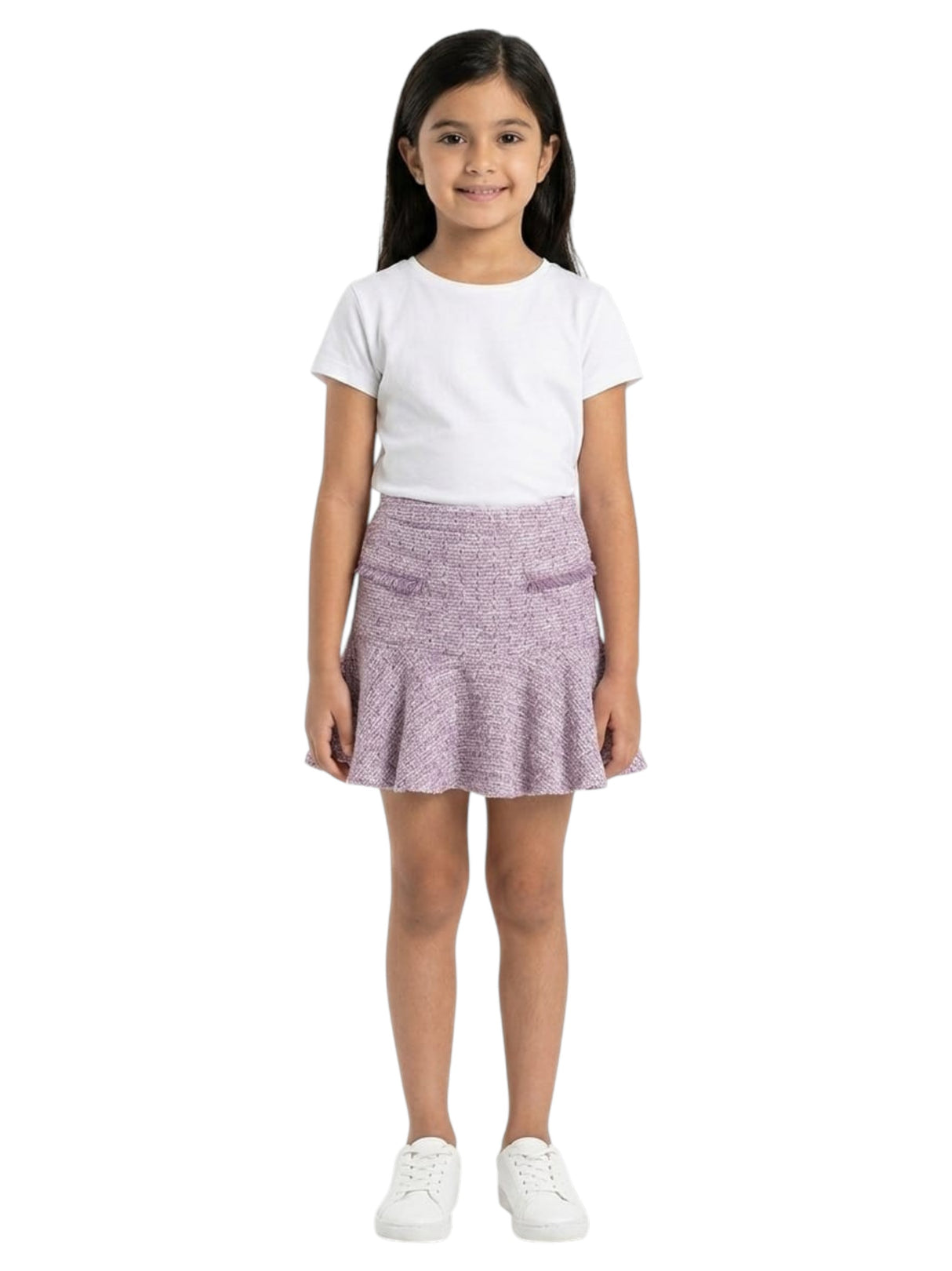 Image for Kids Girl's Knitted Skirt,Purple