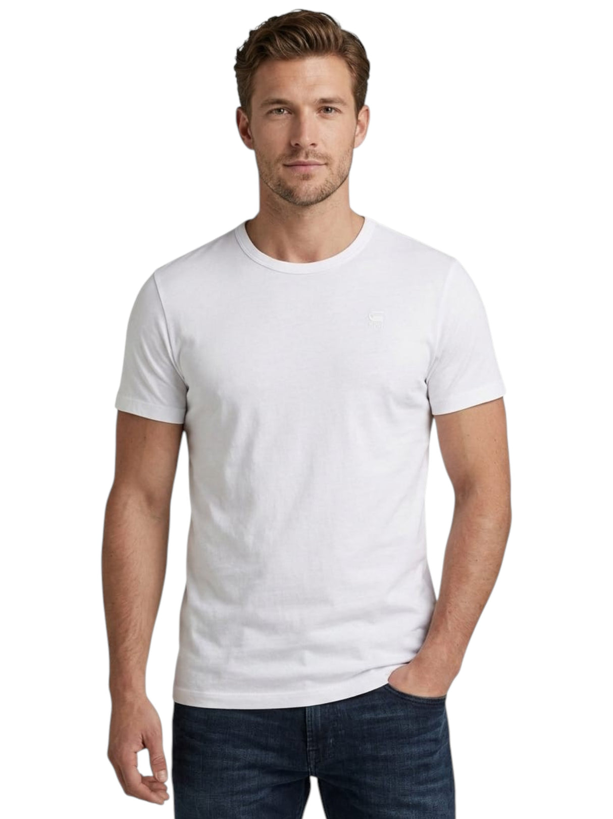 Image for Men's Plain Solid Top,White