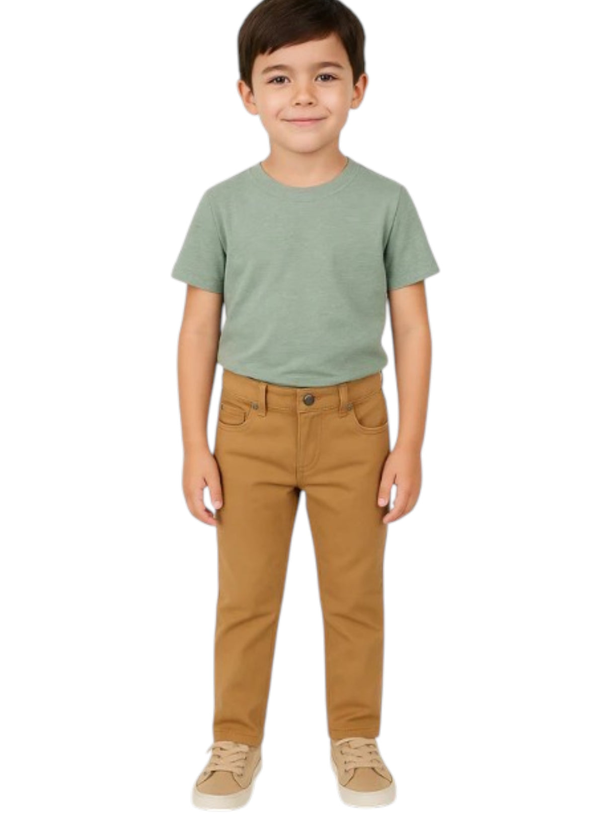 Image for Kids Boy's Plain Pant,Light Brown