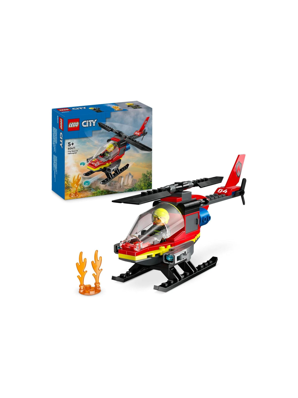 Image for City 60411 Fire Rescue Helicopter Toy