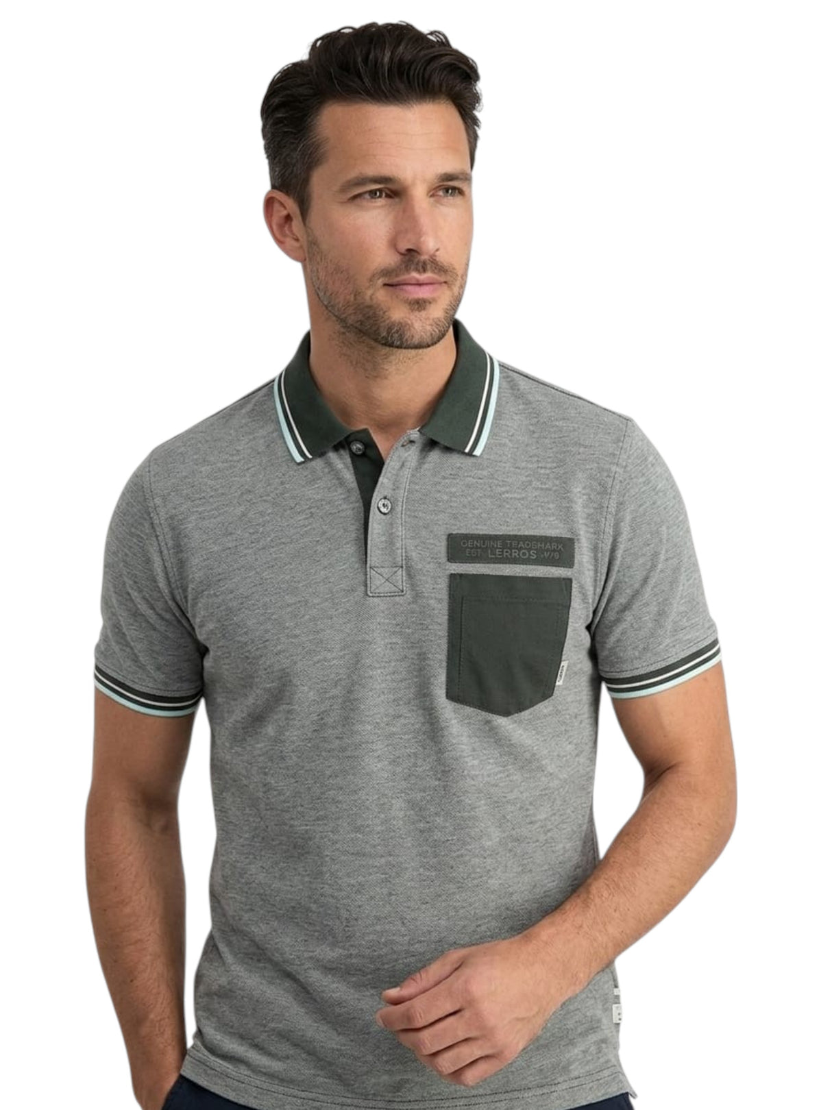 Image for Men's Textured Top,Olive