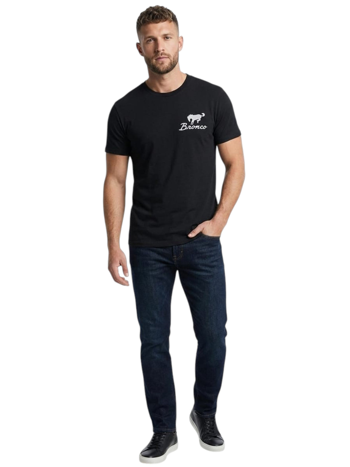 Image for Men's Back Prited Top,Black