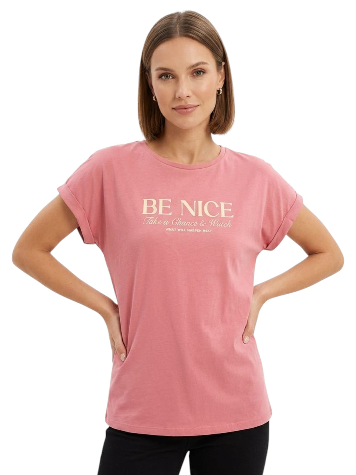 Image for Women's Printed Top,Pink