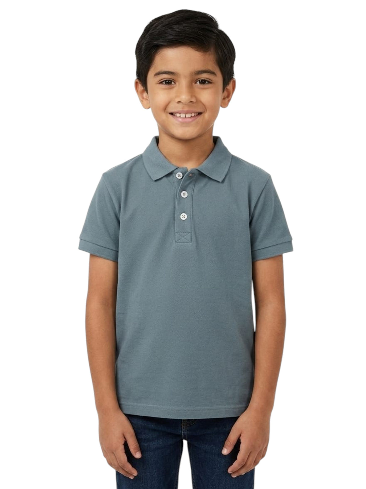 Image for Kids Boy's Plain Solid Top,Dusty Navy
