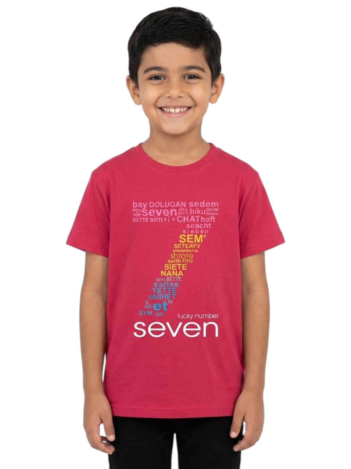Image for Kids Boy's Printed Top,Red
