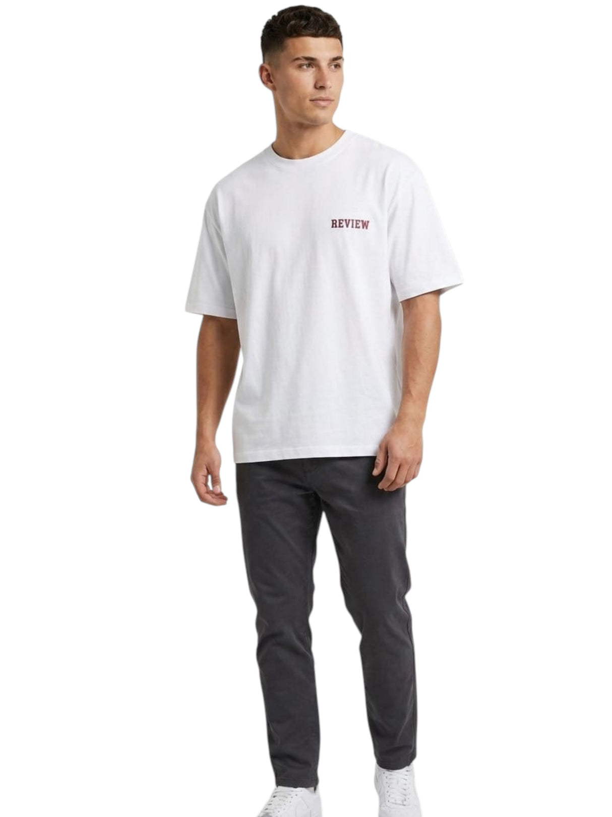 Image for Men's Brand Logo Printed Top,White