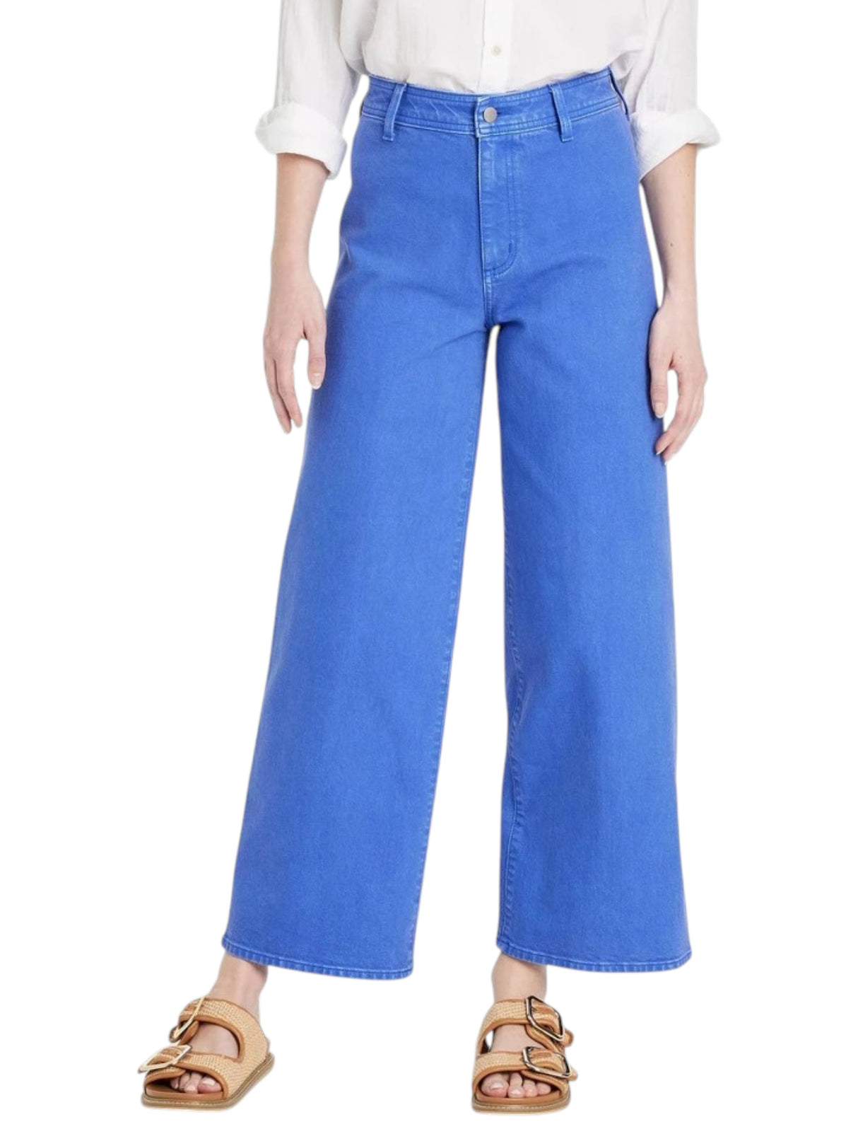 Image for Women's Plain Solid Jeans,Blue