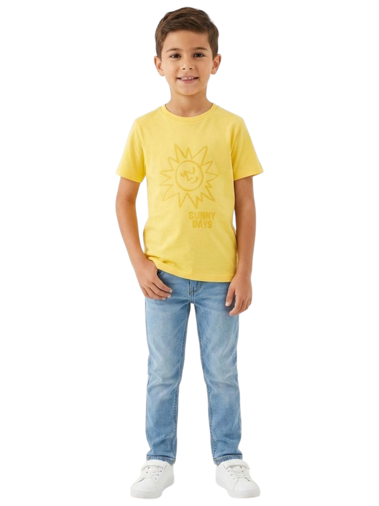 Image for Kids Boy's Printed Top,Yellow