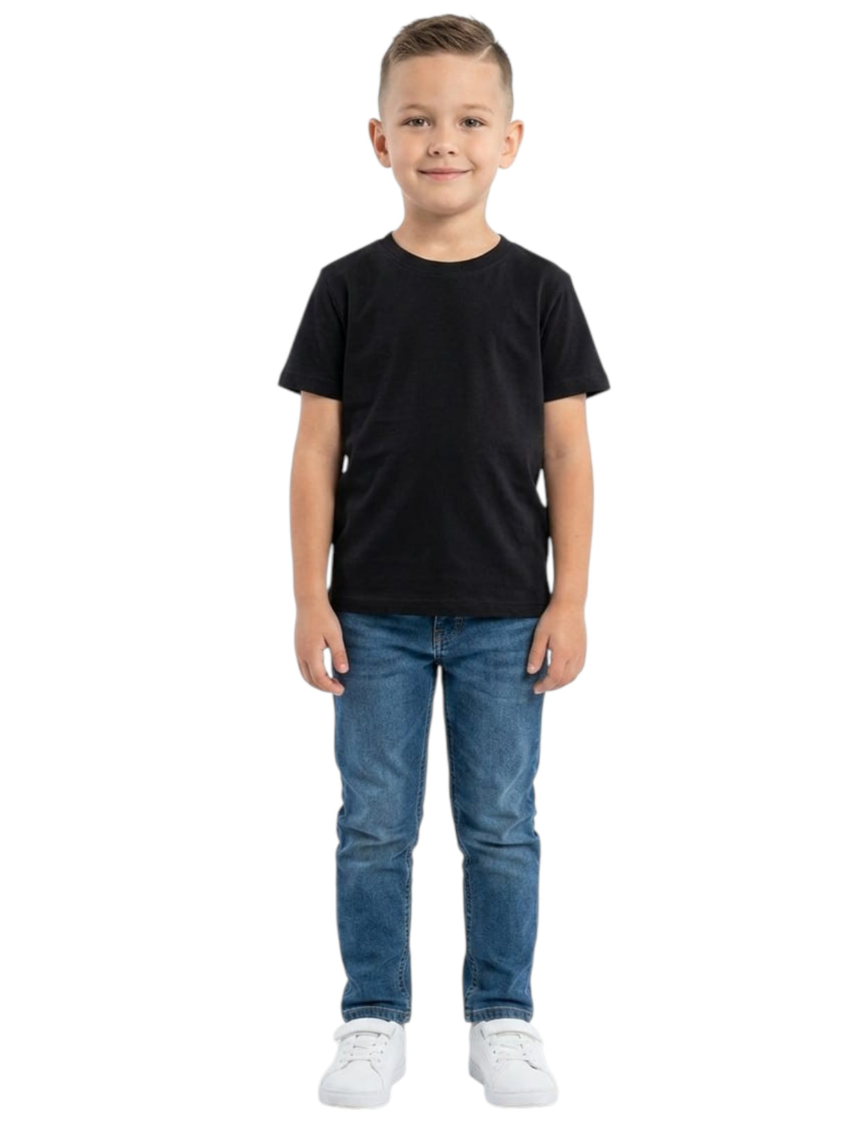 Image for Kids Boy's Plain Top,Black
