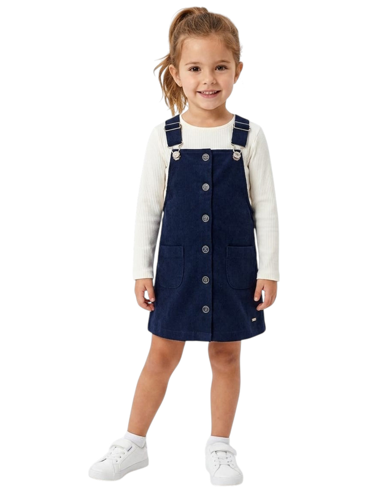 Image for Kids Girl's Plain Dress,Navy