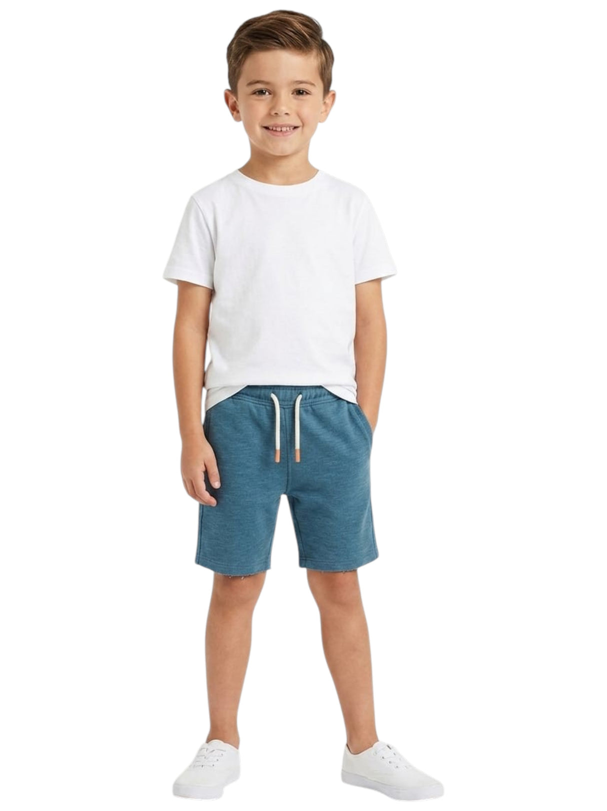 Image for Kids Boy's Plain Short,Light Navy
