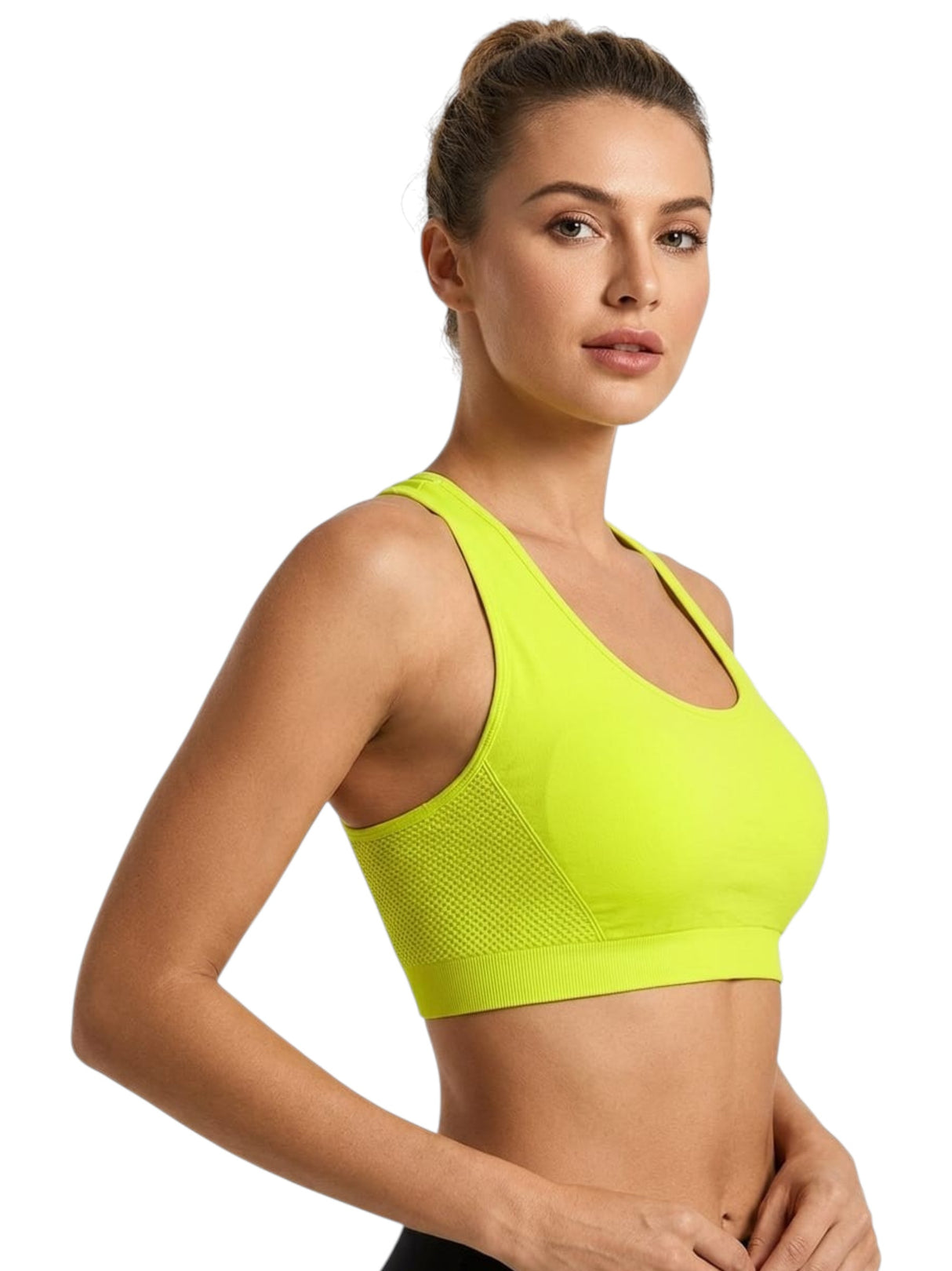 Image for Women's Plain Solid Sport Top,Yellow