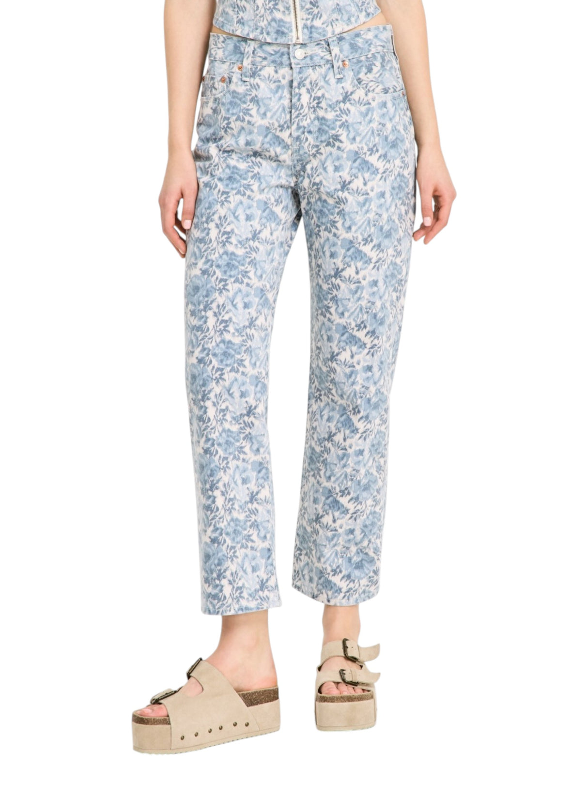 Image for Women's Printed Pant,Blue