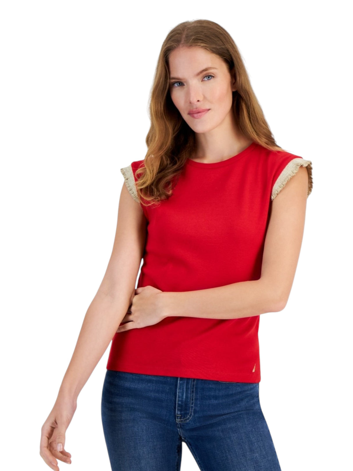 Image for Women's Plain Solid Top,Red