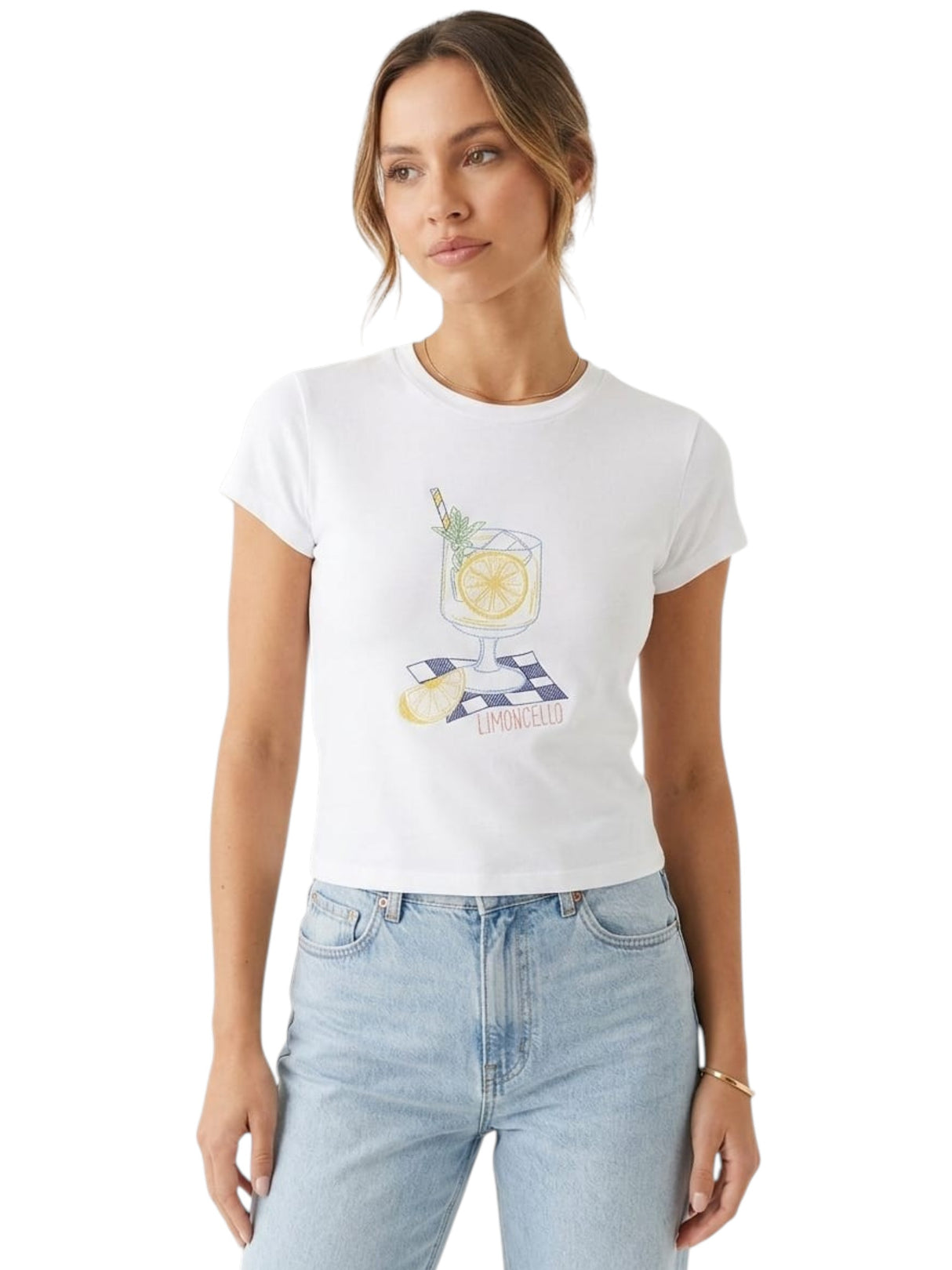 Image for Women's Printed Top,White