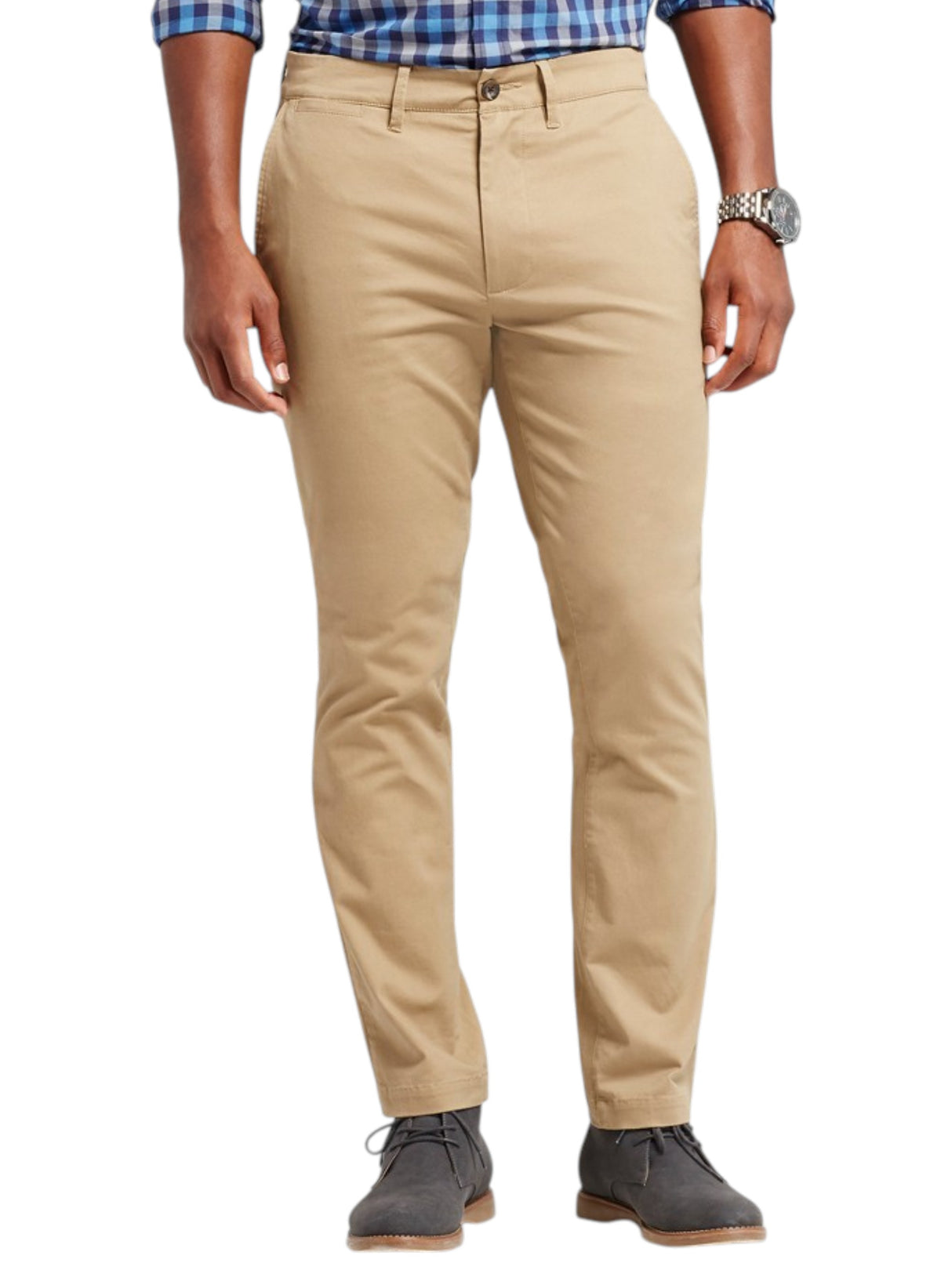 Image for Men's Plain Solid Pant,Beige
