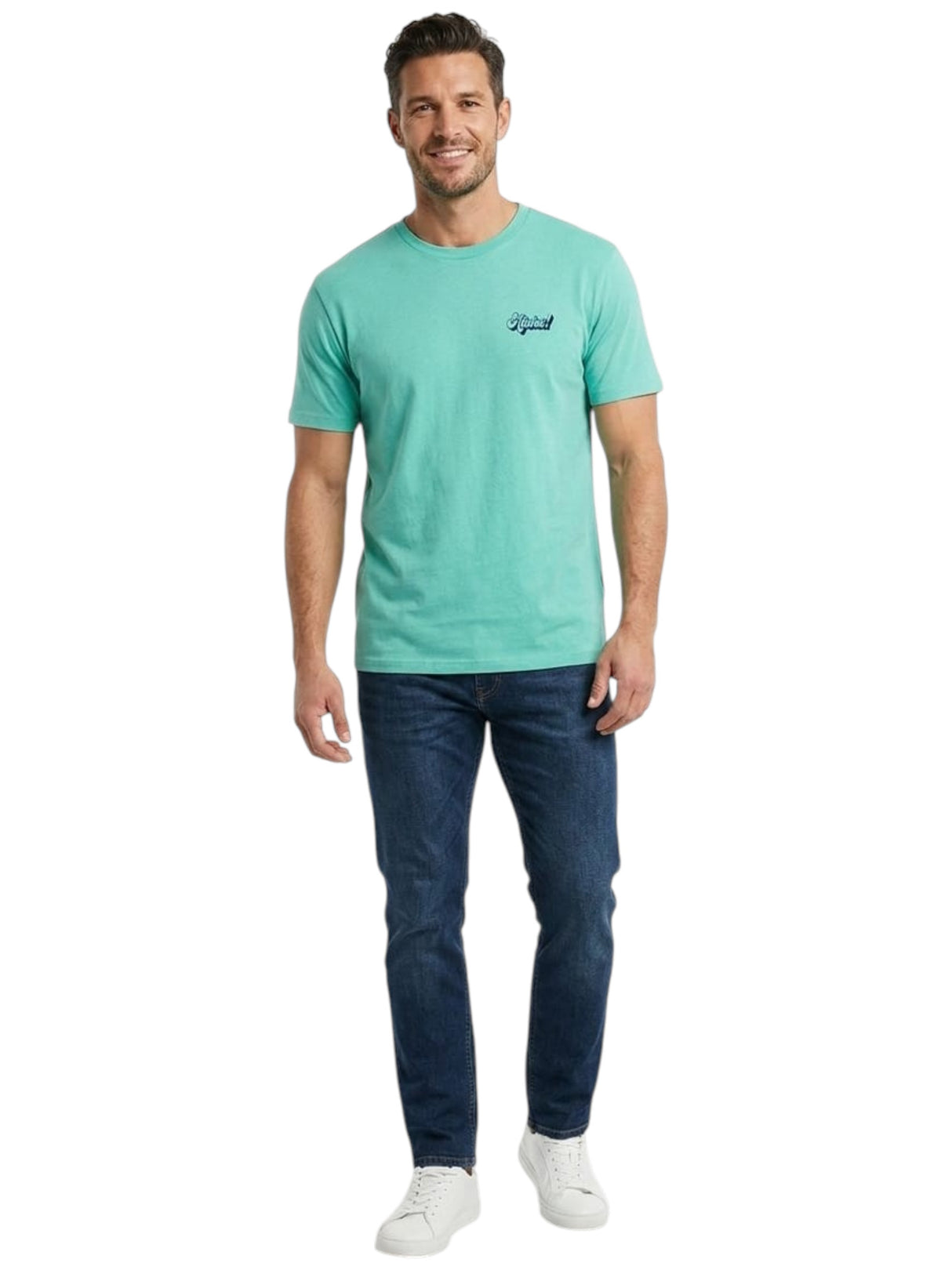 Image for Men's Printed Top,Turquoise