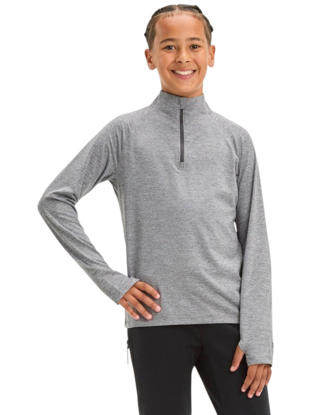 Image for Kids Boy's Plain Solid Sport Top,Grey