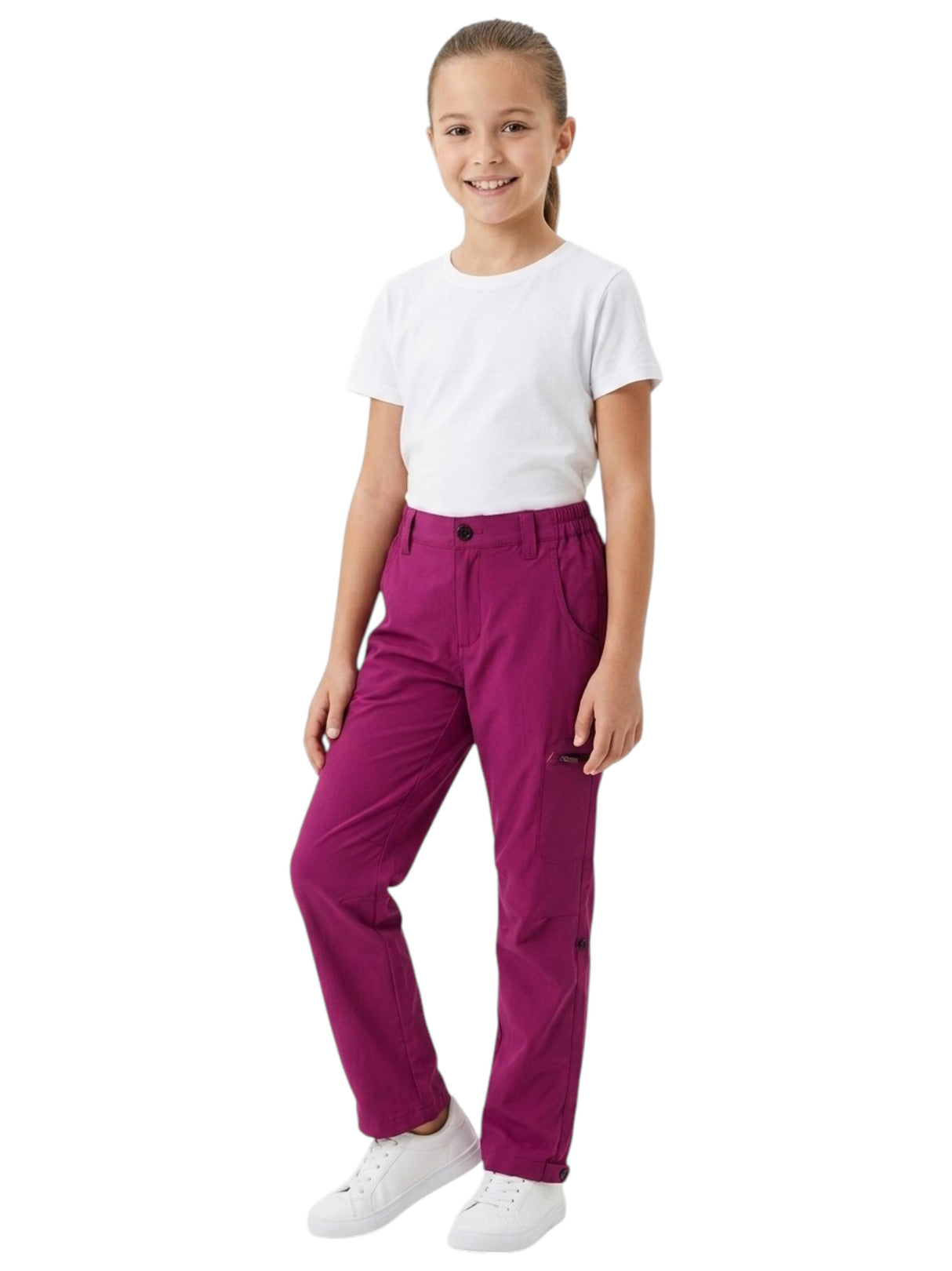 Image for Kids Girl's Plain Pant,Burgundy