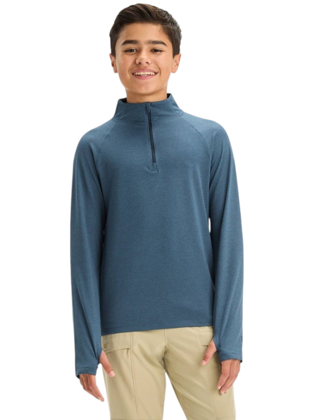 Image for Kids Boy's Plain Solid Top,Light Navy Blue
