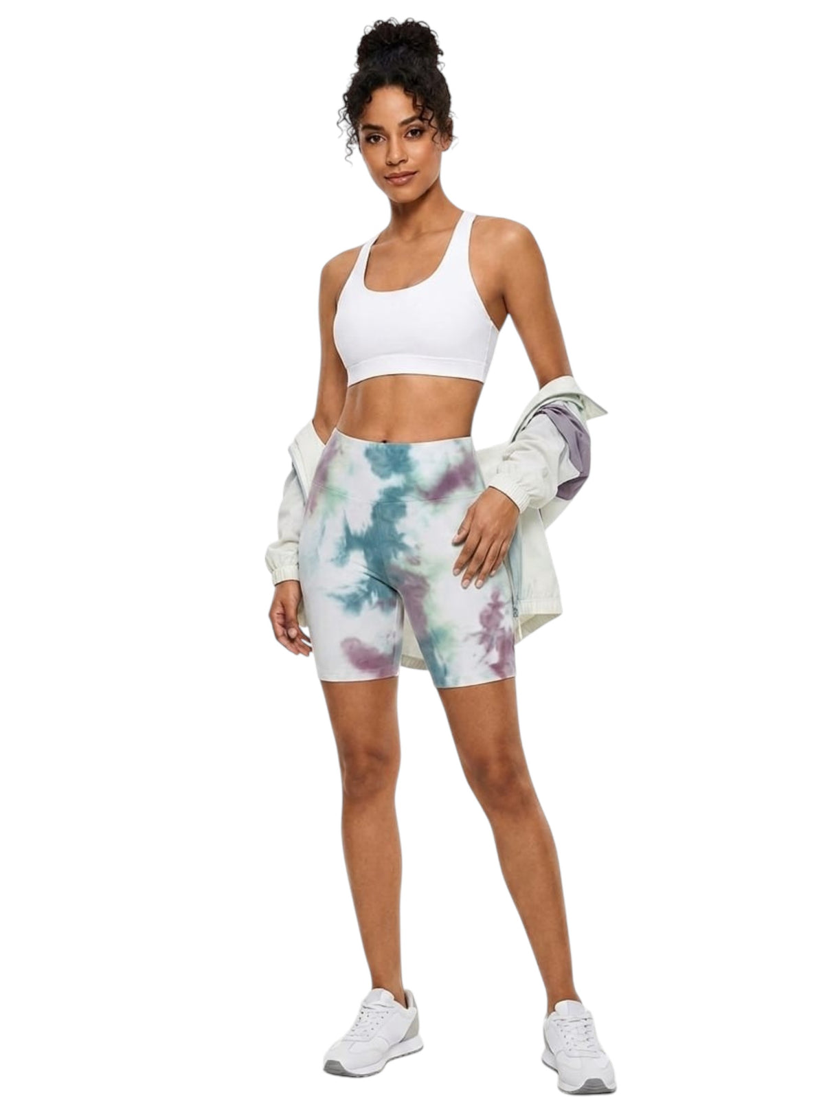 Image for Women's Colorblocked Short Legging,Multi