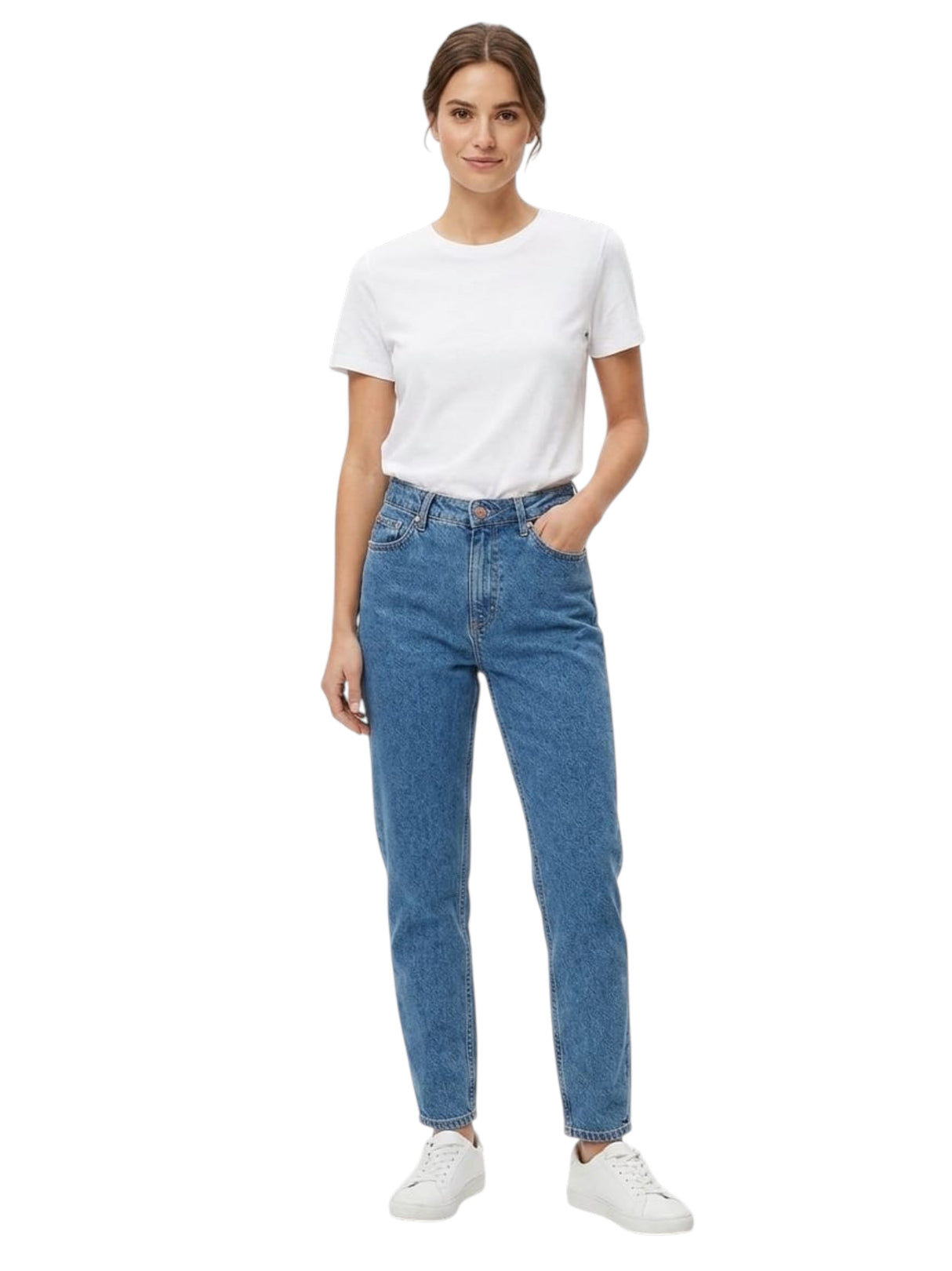 Image for Women's Plain Solid Jeans,Blue