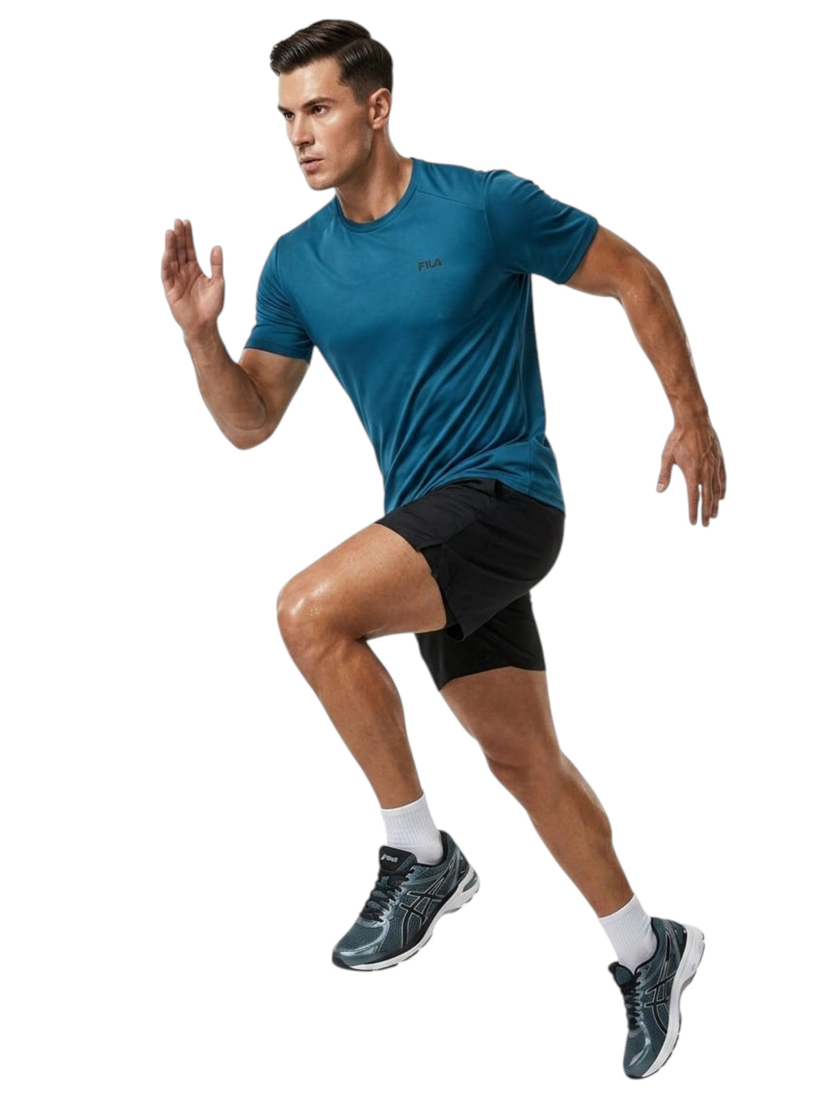 Image for Men's Plain Solid Sport Top,Navy