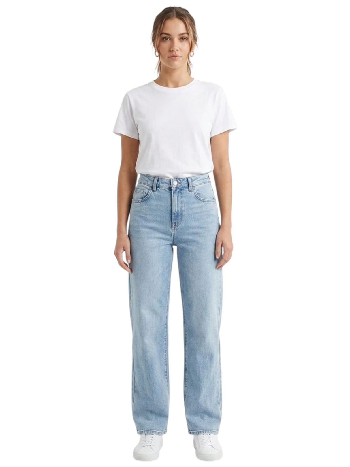Image for Women's Plain Solid Jeans,Blue