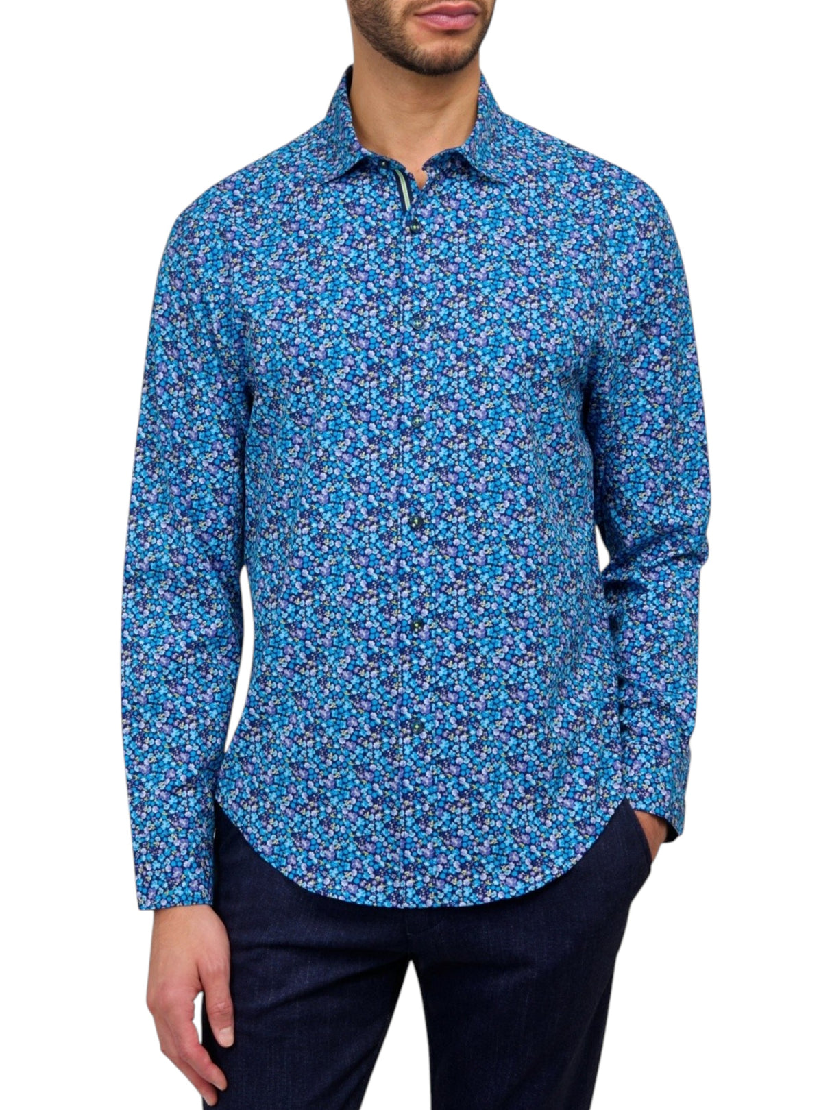Image for Men's Printed Dress Shirt,Multi