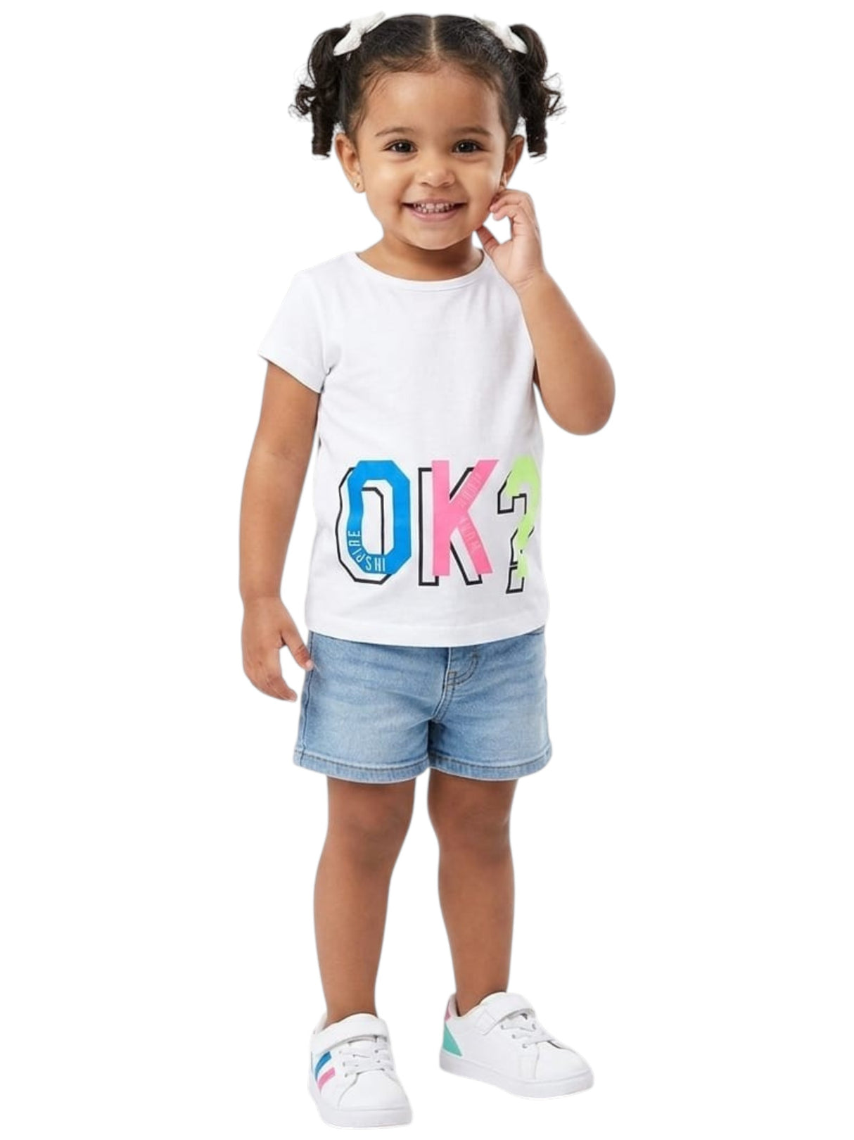 Image for Kids Girl's Printed Top,White