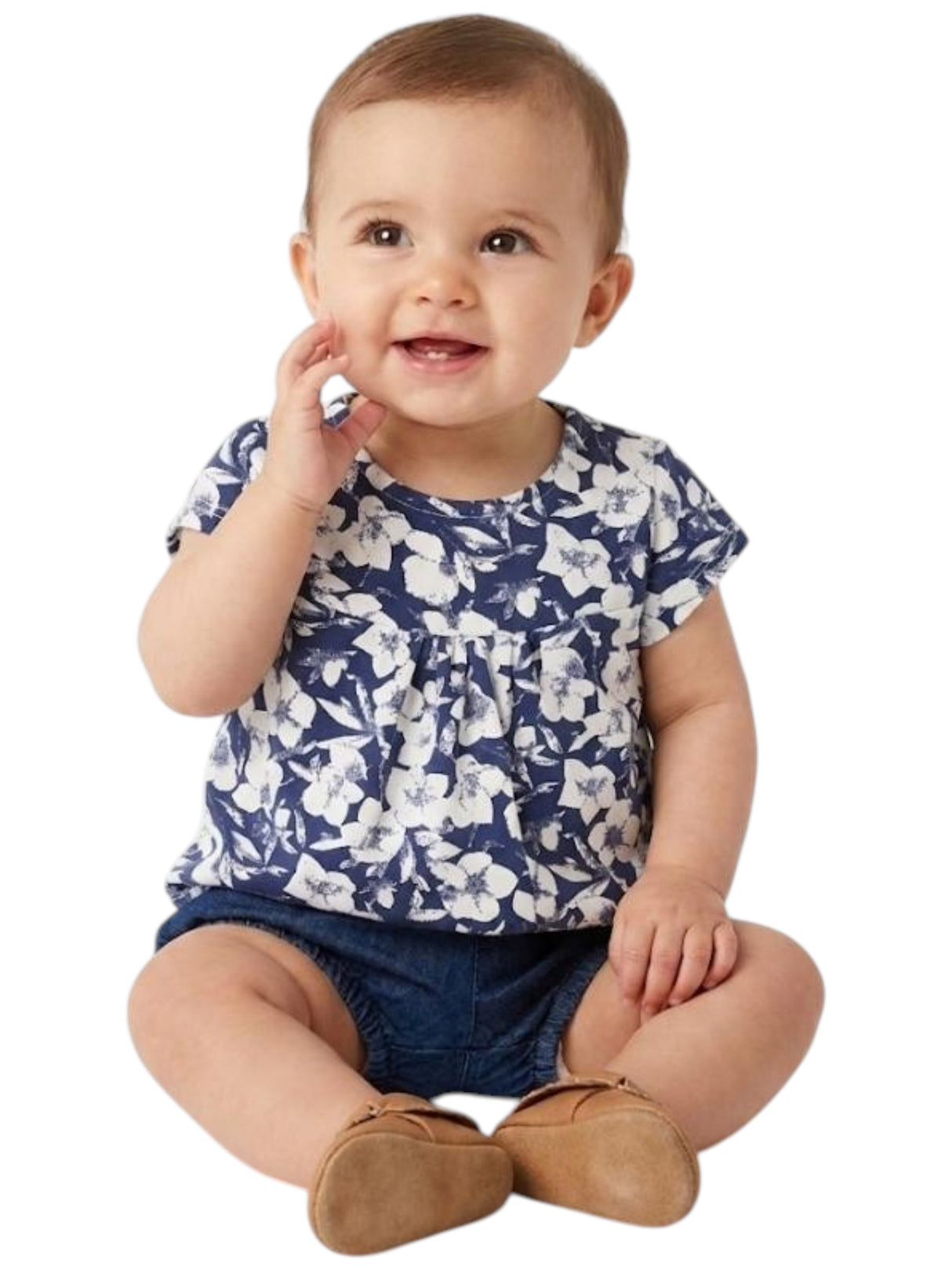 Image for Kids Girl's Printed Top,Navy