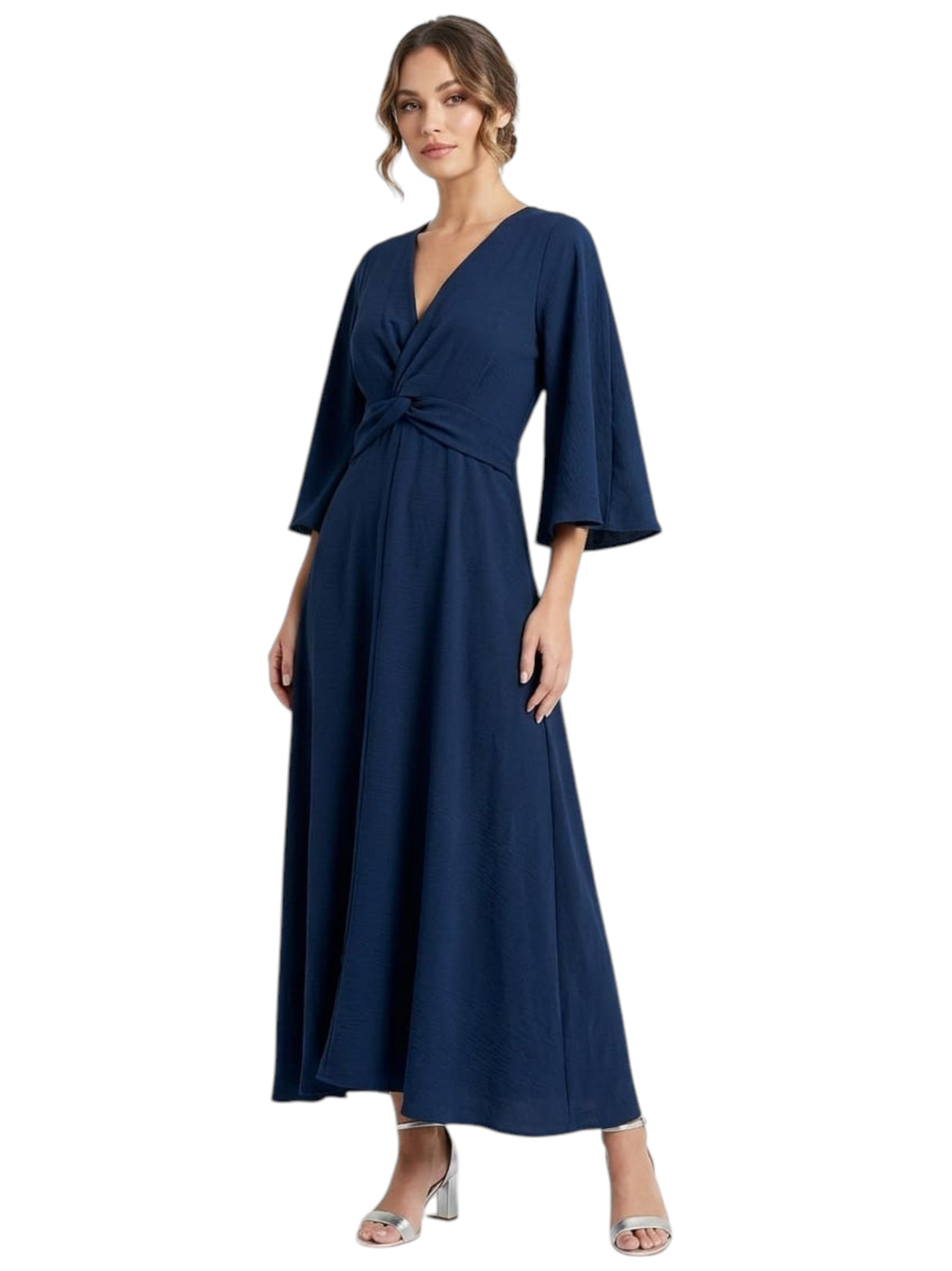 Image for Women's Plain Solid Dress,Navy