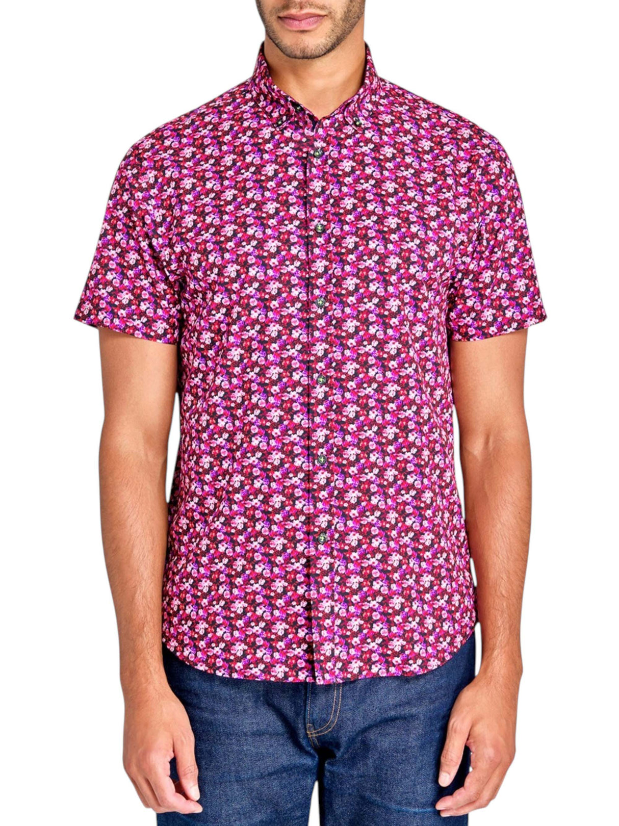 Image for Men's Printed Dress Shirt,Multi