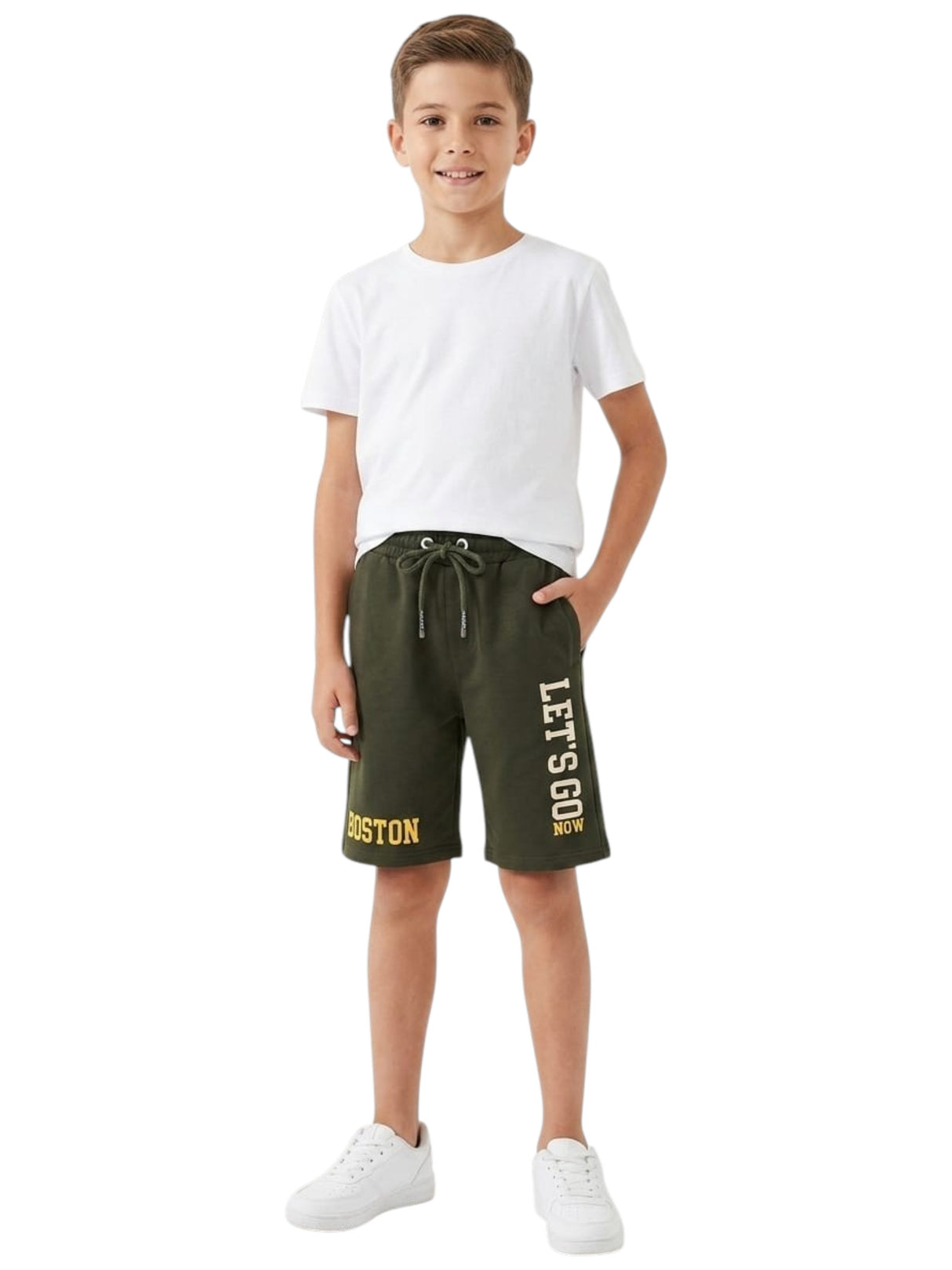 Image for Kids Boy's Printed Short,Olive