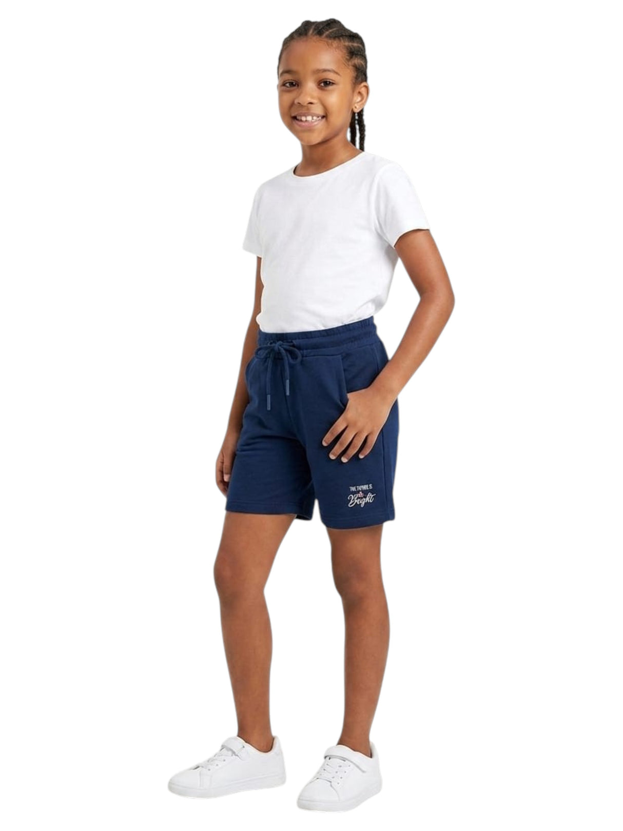 Image for Kids Girl's Printed Short,Navy