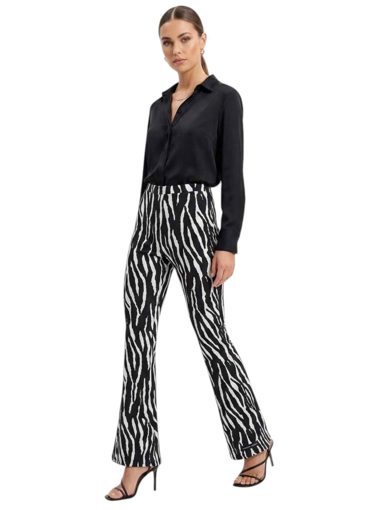 Image for Women's Printed Pant,Black/White