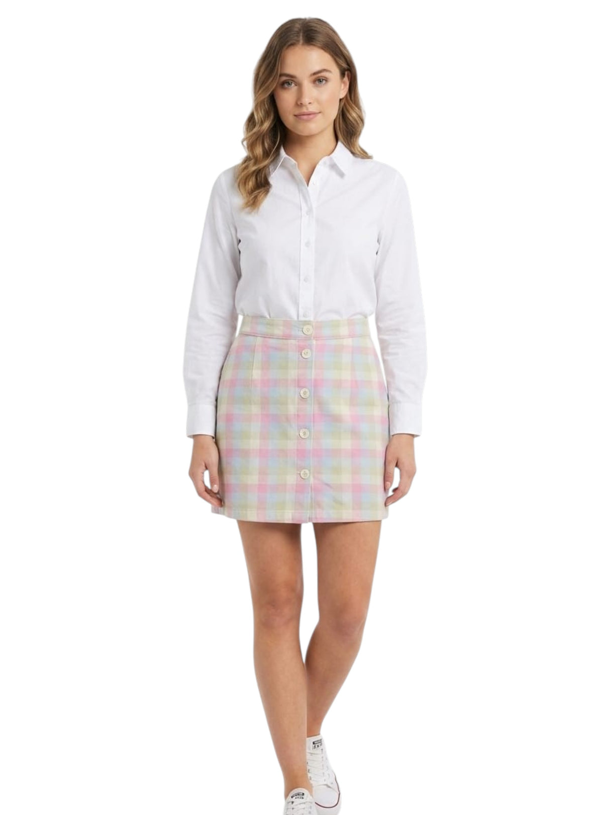 Image for Women's Plaid Skirt,Multi
