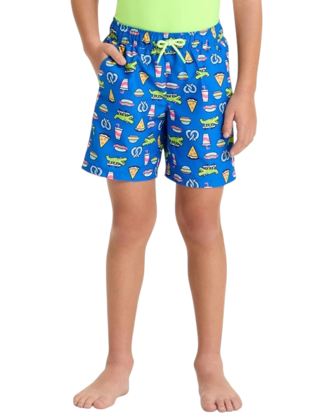 Image for Kids Boy's Printed Swim Short,Blue