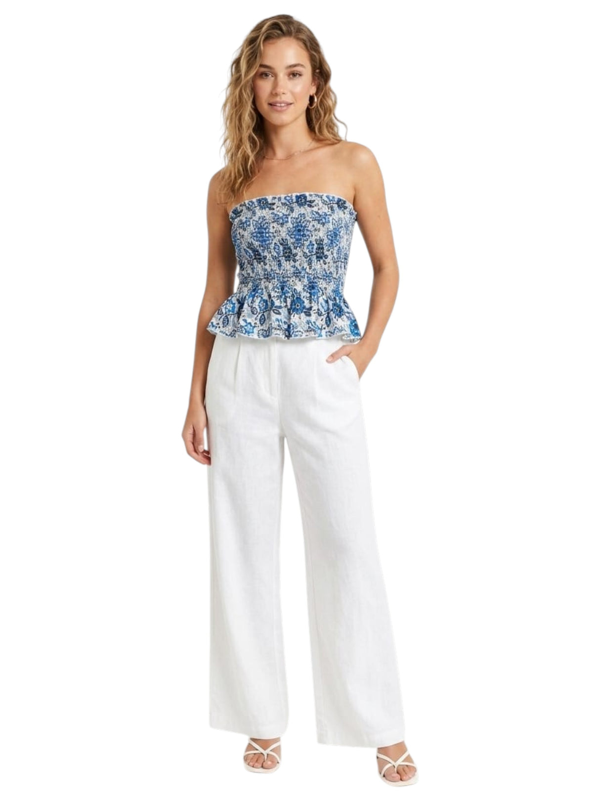 Image for Women's Graphic Printed Off Shoulders Top,Multi
