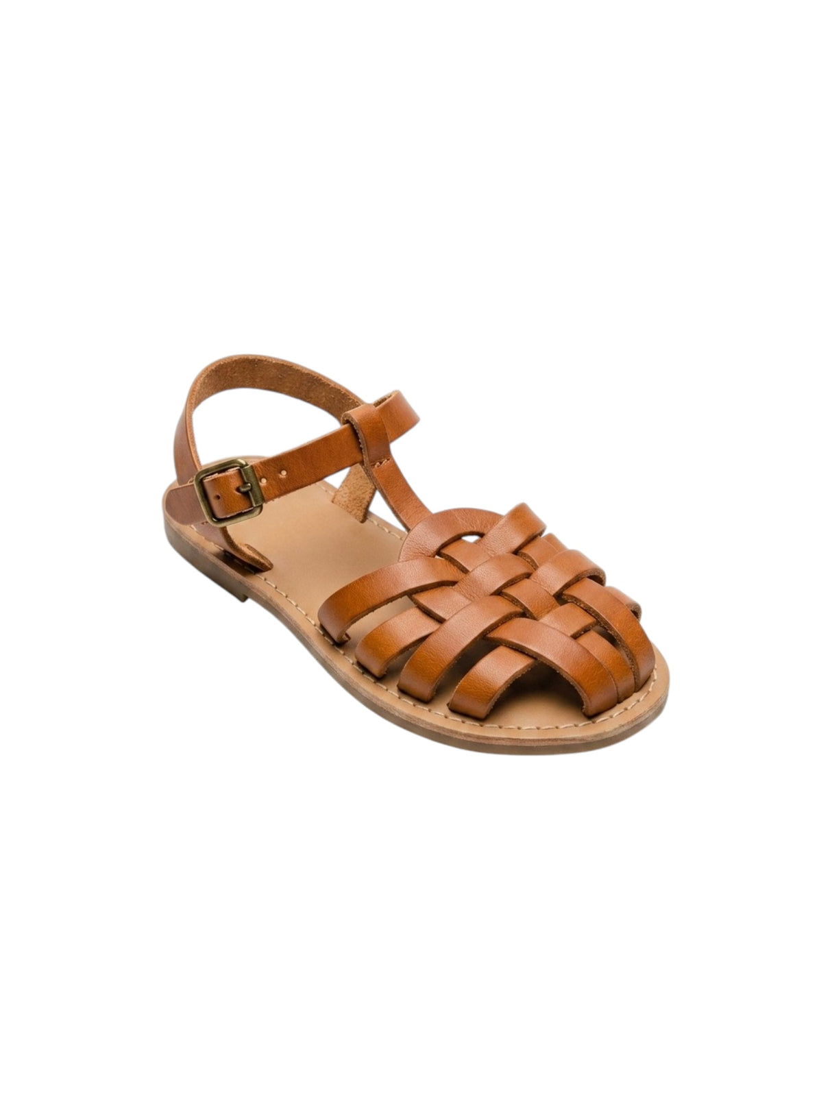 Image for Kids Girl's Plain Sandals,Brown
