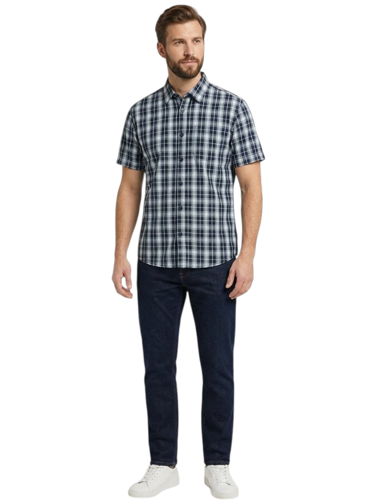 Image for Men's Plaid Dress Shirt,Multi