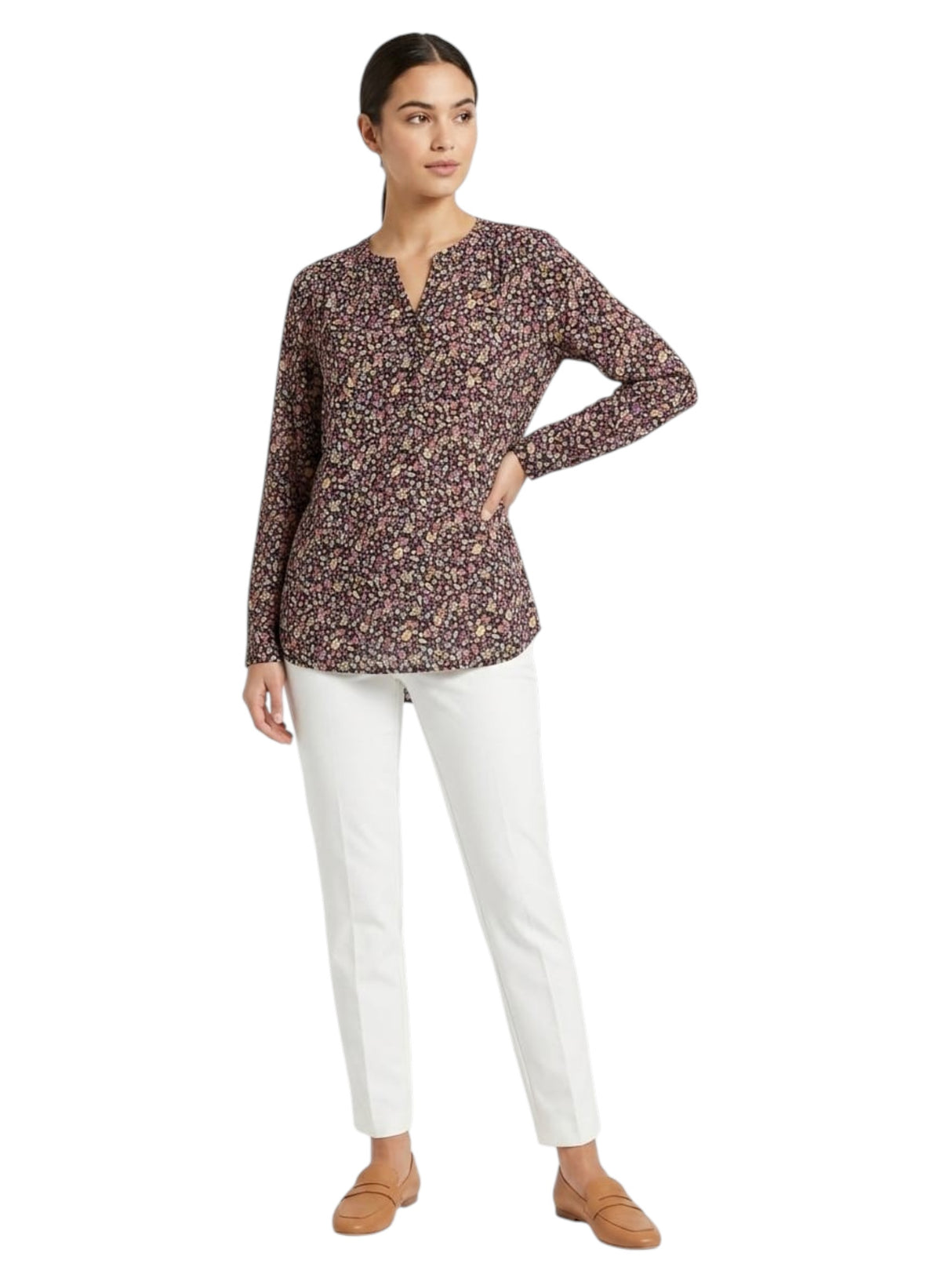 Image for Women's Floral Printed Top,Multi